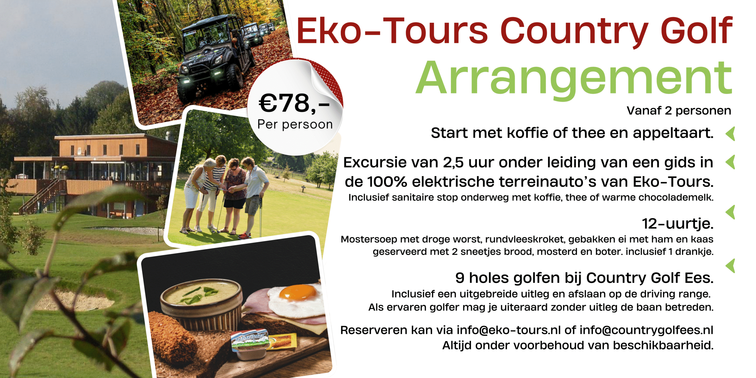 winter Countrygolf arrangement