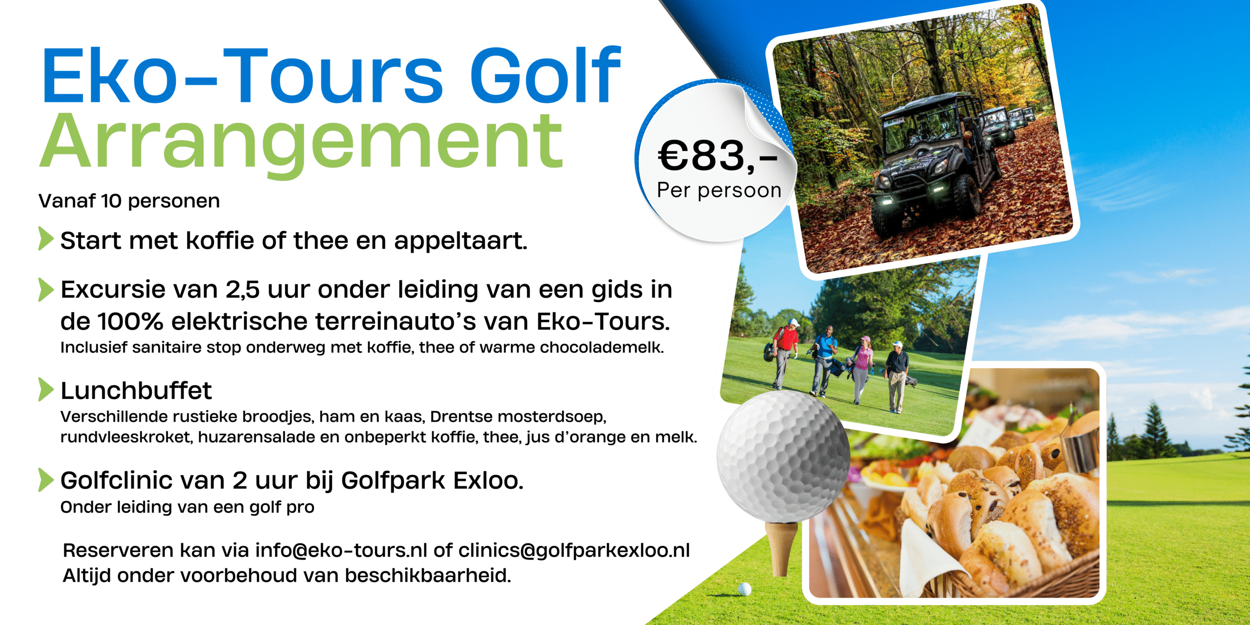 winter golf arrangement